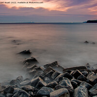Buy canvas prints of Sunset at the ruins of Clavell Pier, Kimmeridge, D by Stuart Wyatt
