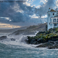 Buy canvas prints of St. Ives hotel overlooking stormy weather by Stuart Wyatt