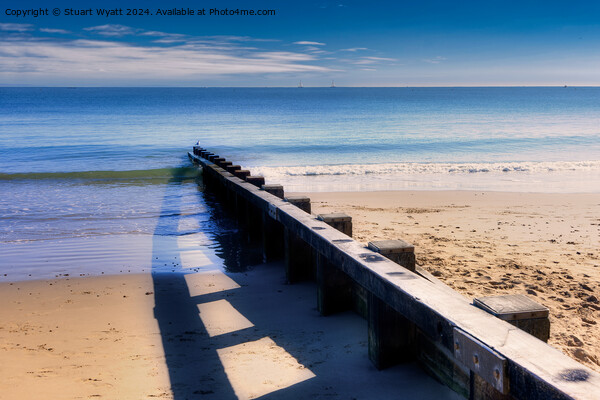 Swanage Beach Scene Picture Board by Stuart Wyatt