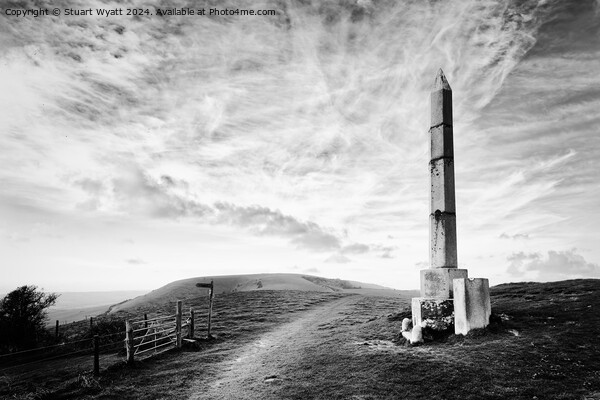 Swanage: Ulwell Obelisk Picture Board by Stuart Wyatt