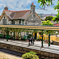 Buy canvas prints of Swanage Railway Station by Stuart Wyatt