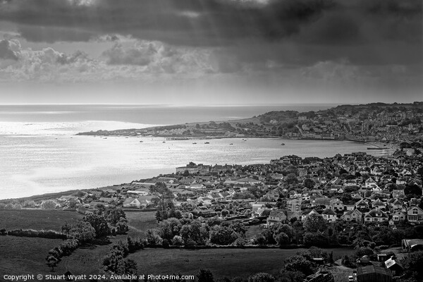 Swanage View Picture Board by Stuart Wyatt