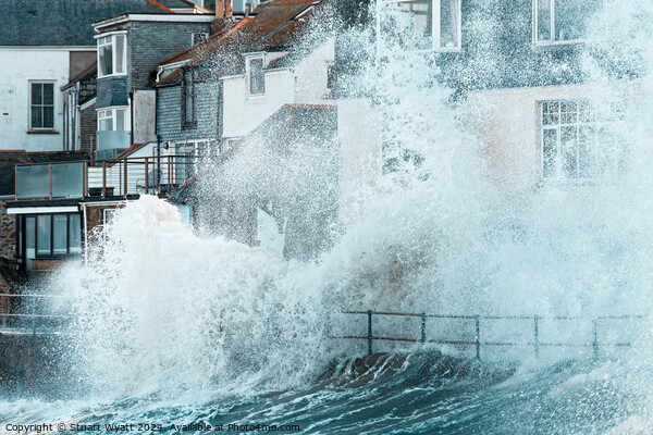 Big Wave hits St Ives Picture Board by Stuart Wyatt