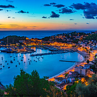 Buy canvas prints of Majestic Port de Soller Sunset, Mallorca by Alex Winter