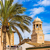 Buy canvas prints of Heavenly Bell Tower in Lloseta by Alex Winter