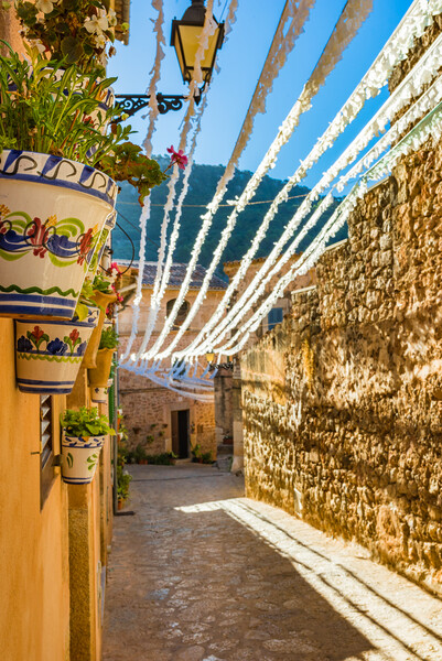 Charming Stone Alleyways of Valldemossa, Mallorca  Picture Board by Alex Winter