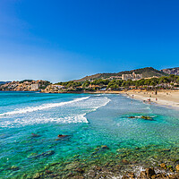 Buy canvas prints of Platja de Tora, beach Mallorca island by Alex Winter