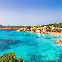 Buy canvas prints of Spain Majorca, Sant Elm coast view, Balearic Islan by Alex Winter