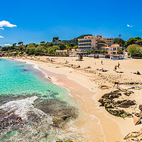 Buy canvas prints of Son Moll in Cala Ratjada by Alex Winter