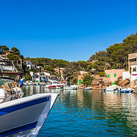 Buy canvas prints of Idyllic view of Cala Figuera bay by Alex Winter