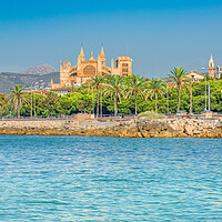 Buy canvas prints of Cathedral La Seu in Palma de Mallorca, Spain by Alex Winter