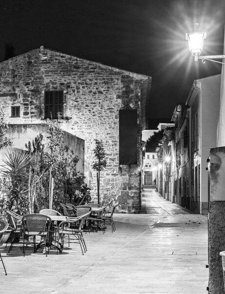 Alcudia at Night, Spain Picture Board by Alex Winter