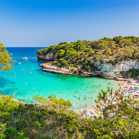 Buy canvas prints of Cala Llombards Beach by Alex Winter