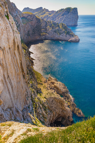 Rocks and cliffs of Cap de Formentor on Majorca island, Spain Picture Board by Alex Winter