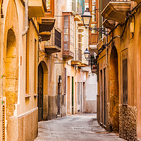 Buy canvas prints of Street in the old town of Palma de Mallorca, by Alex Winter