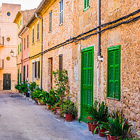 Buy canvas prints of Street in the historic city center of Alcudia by Alex Winter