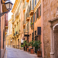Buy canvas prints of Street at the old town of Palma de Mallorca by Alex Winter