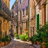 Buy canvas prints of Fornalutx street by Alex Winter