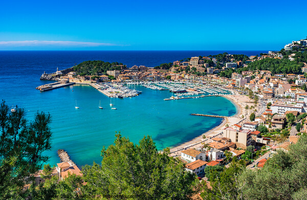 Beautiful view of coast in Port de Soller Framed Mounted Print by Alex Winter