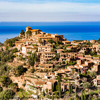 Buy canvas prints of Mediterranean Village Deia by Alex Winter