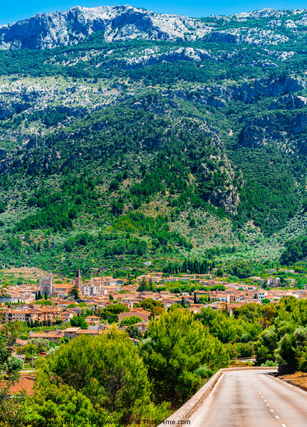 Village of Soller on Mallorca Picture Board by Alex Winter