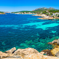 Buy canvas prints of Mallorca island, view of bay in Sant Elm by Alex Winter