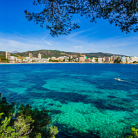 Buy canvas prints of Magaluf beach on Mallorca by Alex Winter