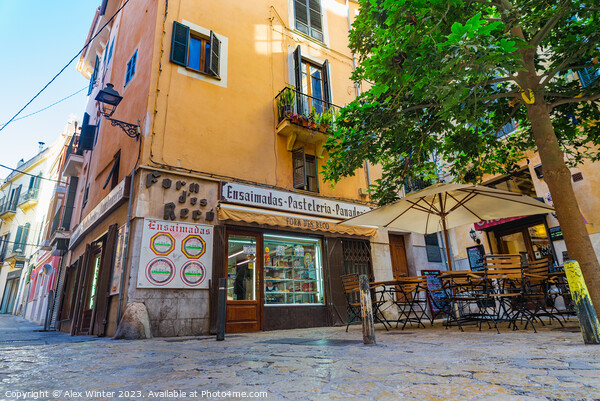 Palma Majorca Spain View of traditional Bakery Picture Board by Alex Winter