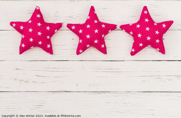 Pink stars decoration Picture Board by Alex Winter