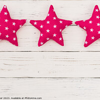 Buy canvas prints of Pink stars decoration by Alex Winter