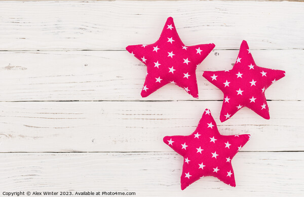 Pink stars decoration Picture Board by Alex Winter