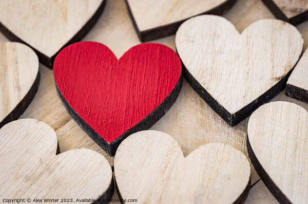 love hearts Picture Board by Alex Winter