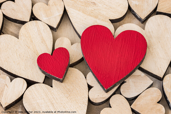 romantic love hearts  Picture Board by Alex Winter