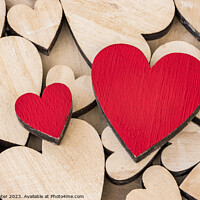 Buy canvas prints of romantic love hearts  by Alex Winter