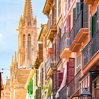 Buy canvas prints of Palma de Majorca, historic city center by Alex Winter
