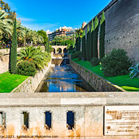 Buy canvas prints of Historic canal in Palma de Majorca by Alex Winter