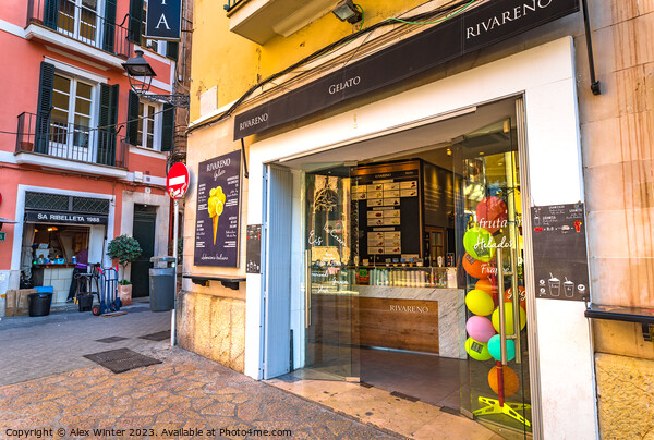 Ice cream shop Rivareno in Palma de Majorca Picture Board by Alex Winter