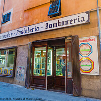Buy canvas prints of Old traditional pastry shop bakery, majorca by Alex Winter