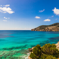 Buy canvas prints of Mallorca, sea view of bay in Camp de Mar by Alex Winter