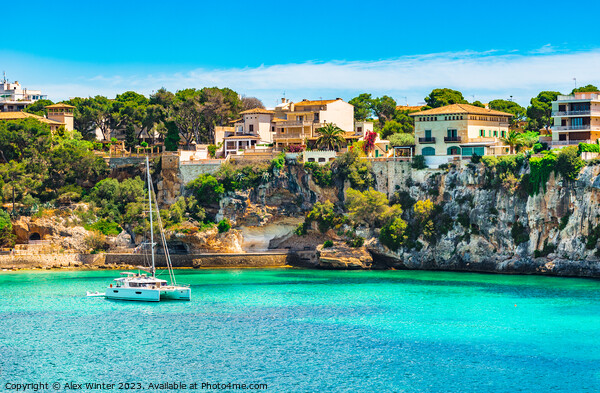 Seaside of Porto Cristo on Mallorca Picture Board by Alex Winter