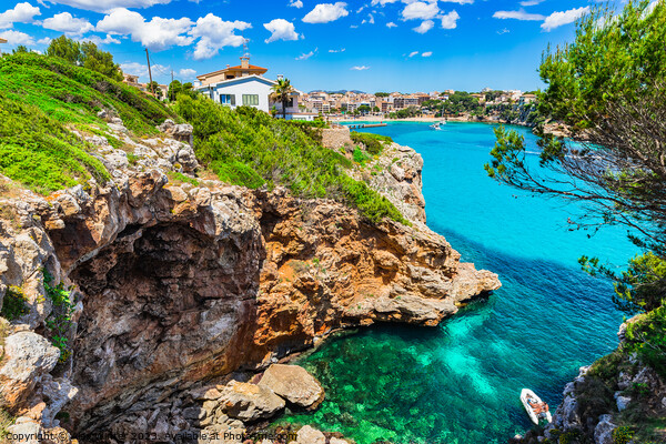 Beautiful bay coast of Porto Cristo on Mallorca Picture Board by Alex Winter