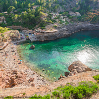 Buy canvas prints of Coast beach Cala Deia on Majorca by Alex Winter