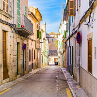 Buy canvas prints of Street in Felanitx mediterranean old town Majorca by Alex Winter