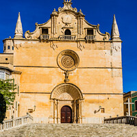 Buy canvas prints of church in the spanish old town Felanitx by Alex Winter