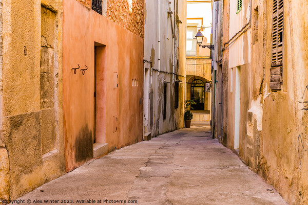 Street in Felanitx on Mallorca Picture Board by Alex Winter