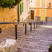 Buy canvas prints of Staircase in the old town of Felanitx by Alex Winter