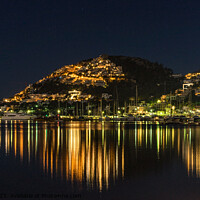Buy canvas prints of Port de Andratx on Majorca at night by Alex Winter