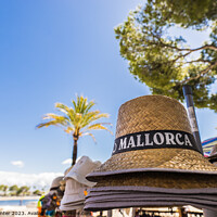 Buy canvas prints of Summer sun hat mallorca by Alex Winter