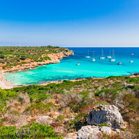 Buy canvas prints of Majorca beach of Cala Varques by Alex Winter