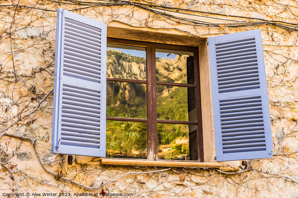 Mediterranean window shutters Picture Board by Alex Winter